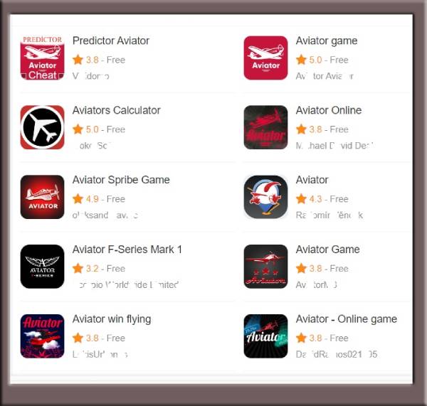 Aviator game download apps from Google Play