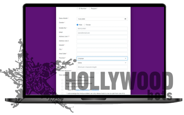 Register at Hollywoodbets